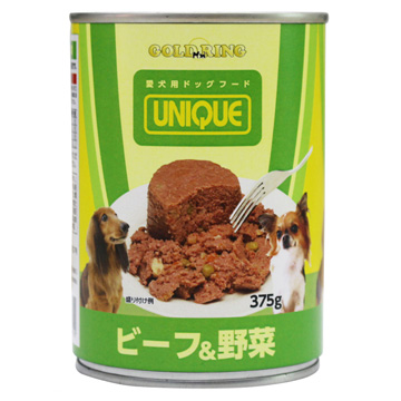 UNIQUE 犬缶 ビーフ＆野菜