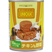 UNIQUE 犬缶 10歳からのシニア用　チキン＆野菜
